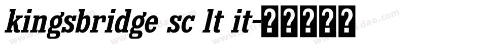 kingsbridge sc lt it字体转换